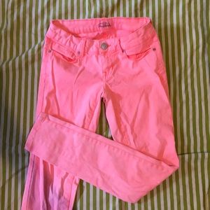 Neon Pink Aeropostale Lola Jegging